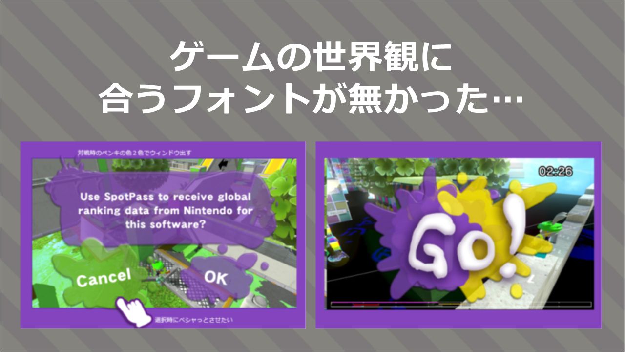 “没有与游戏世界观相符的字体…”